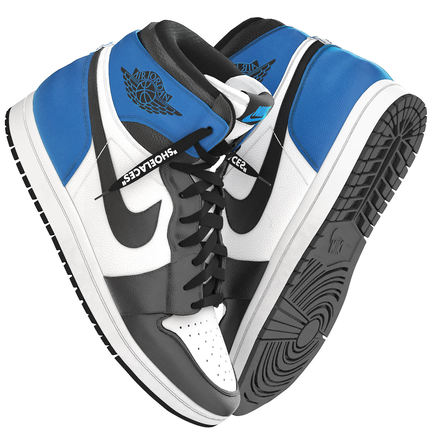 Air Jordan 1 Retro High Og Obsidian University Blue - 3D Model by 