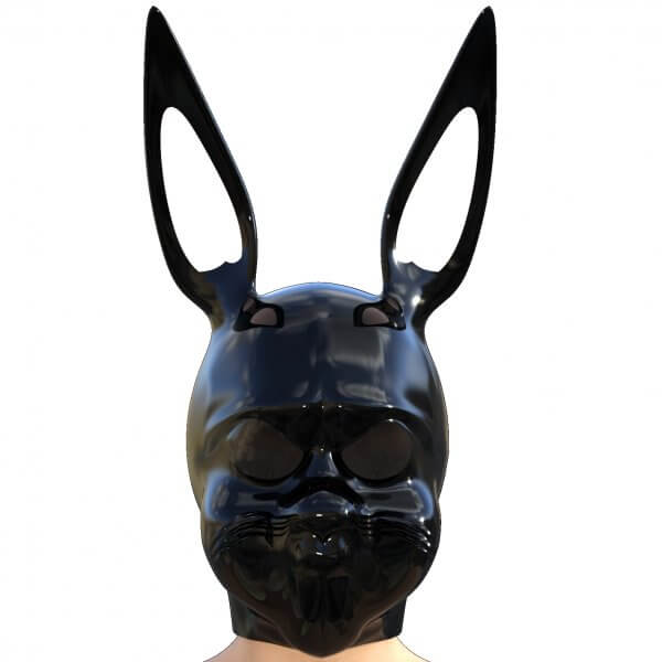 Full Face Latex Mask 3D Render | RenderHub Gallery