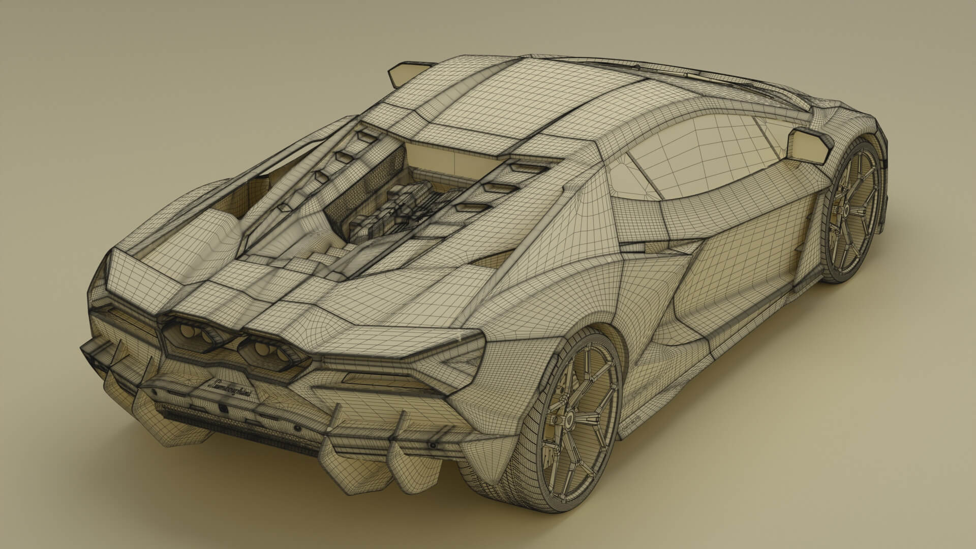 Lamborghini Revuelto - 3D Model by ProjectX3D