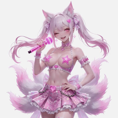 Mimi - Anime Catgirl Idol Toon 3d