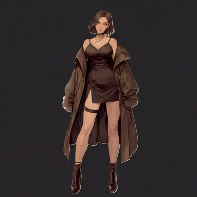 Elara 3D Toon Girl Still Pose