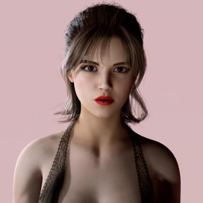 Realistic Female Character Elegant Style Rigged Game Ready by Prometheus 3D