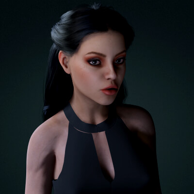The Cursed Bride &ndash Vampire Character Game-Ready 3D M