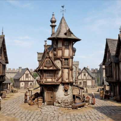 Fantastic Wooden Tower - Witchs/Wizards House