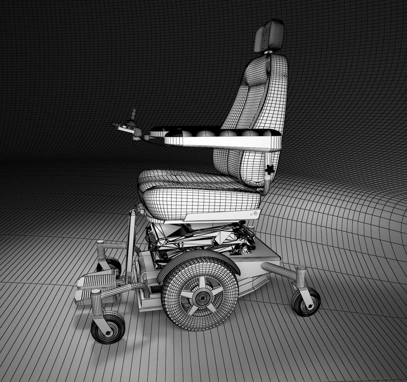 Motorized Wheelchair 3D Model by ProModels