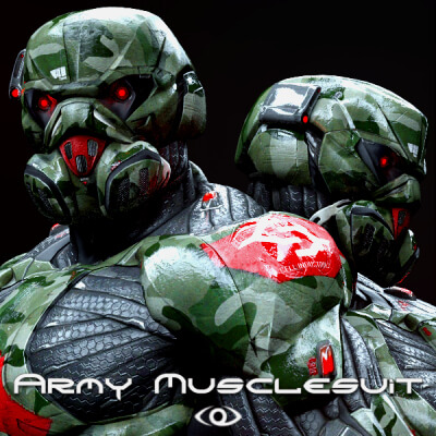 Crisis Army MuscleSuit for Genesis 8Ms and Genesis 8Fs