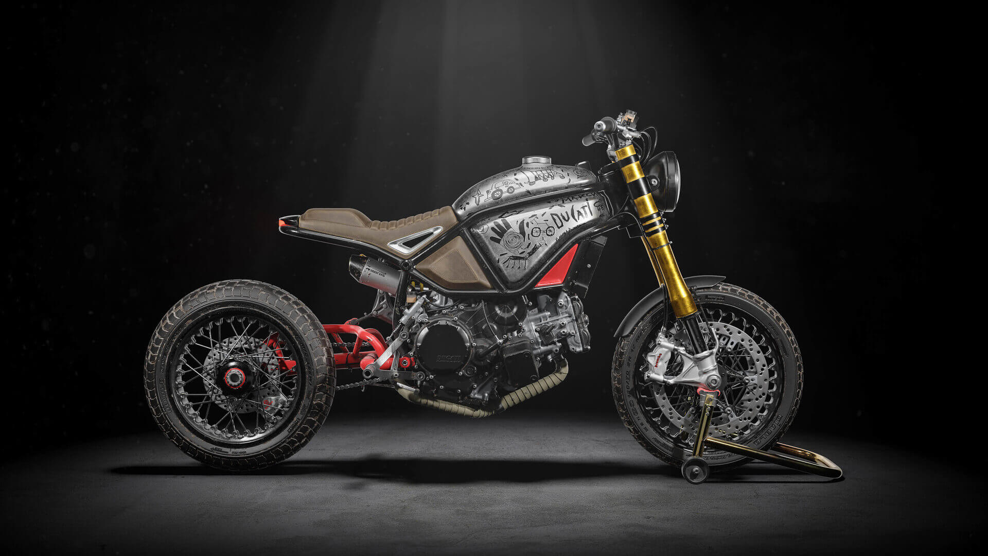 Custom Ducati Scrambler 3d Model