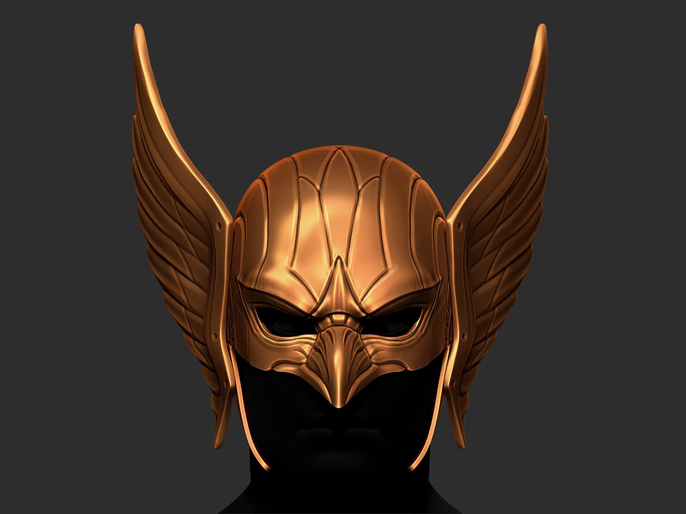 Hawkman Helmet DC Comic 3D Print Model by pthofantastic