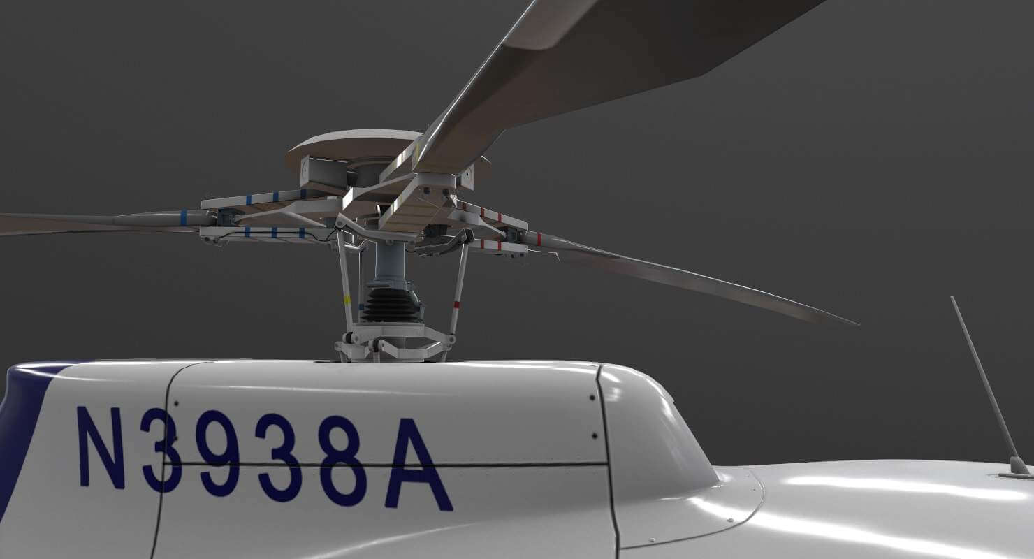 AS-350 US Customs and Border Protection Animated 3D Model by pukamakara