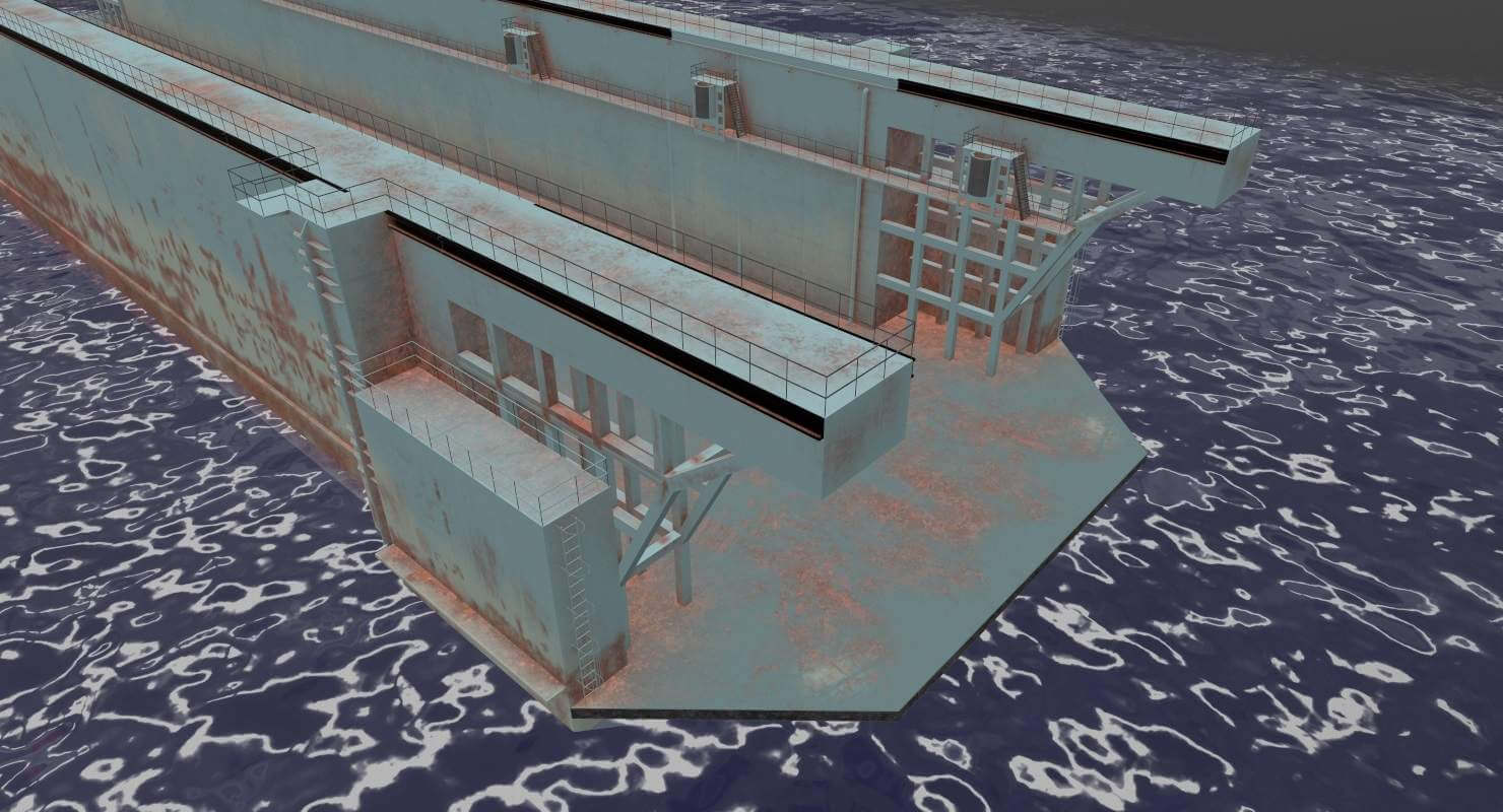 Dock 1. Floating dock 3d model. c7m1_docks. first dock бот. jecklin float model 2.