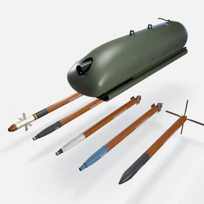 FN Herstal RMP Machine Gun Pod (63) - 3D Model by pukamakara