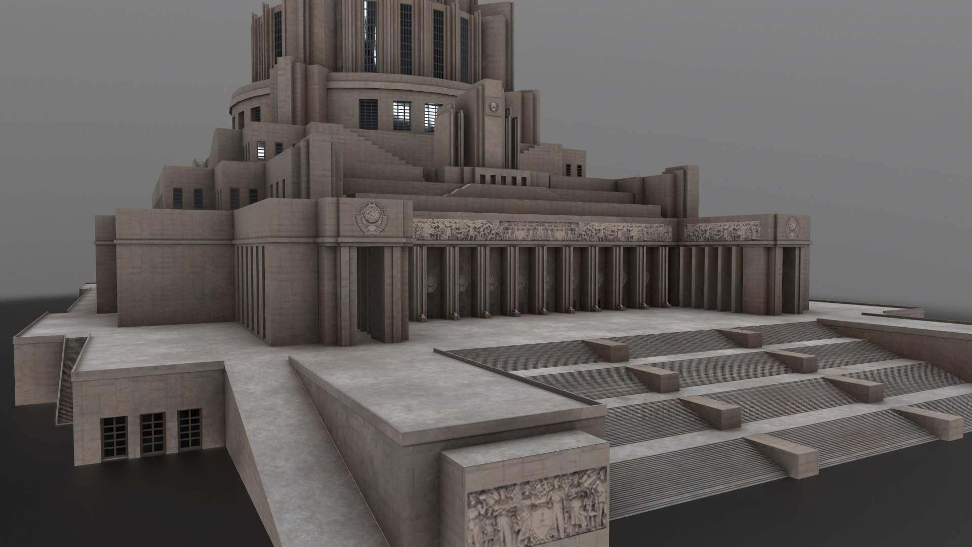 3д модель дом советов калининград. Модель 3d дворца. 3д модель дворца марли. Букингемский дворец 3д модель. Эрмитаж санкт петербург модель.