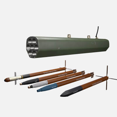 Rocket Launcher FZ220 With Missiles (91) - 3D Model by pukamakara