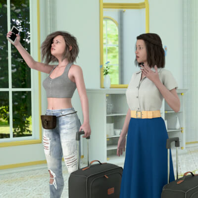 Poppy and Alisha the Sisters for Genesis 8