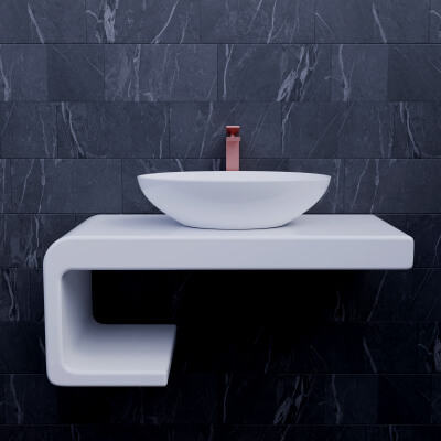 Abstract Sink Cabinet