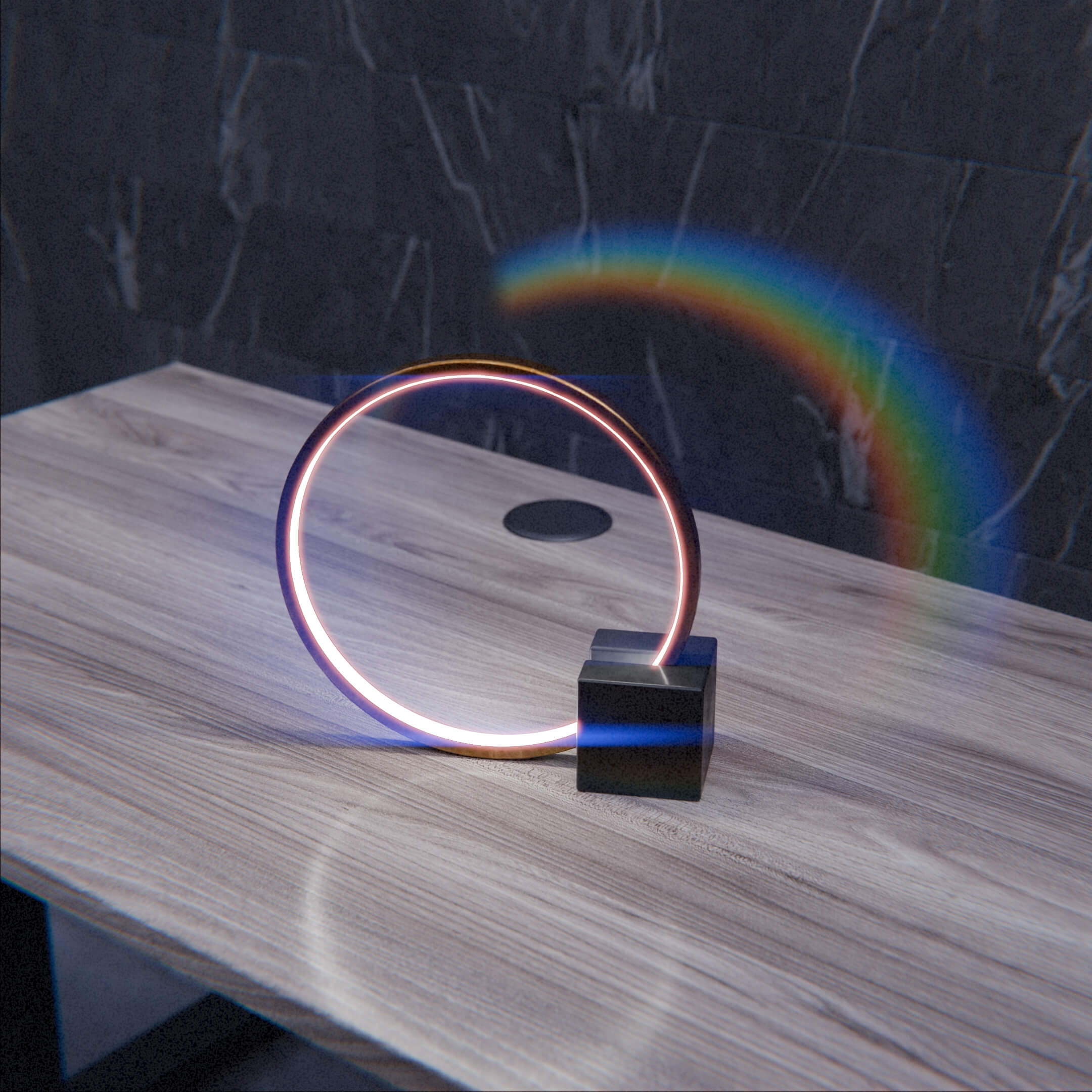 Circular LED Lamp - Free 3D Model by puscas_adryan