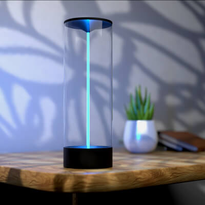Futuristic LED Cylinder Desk Lamp