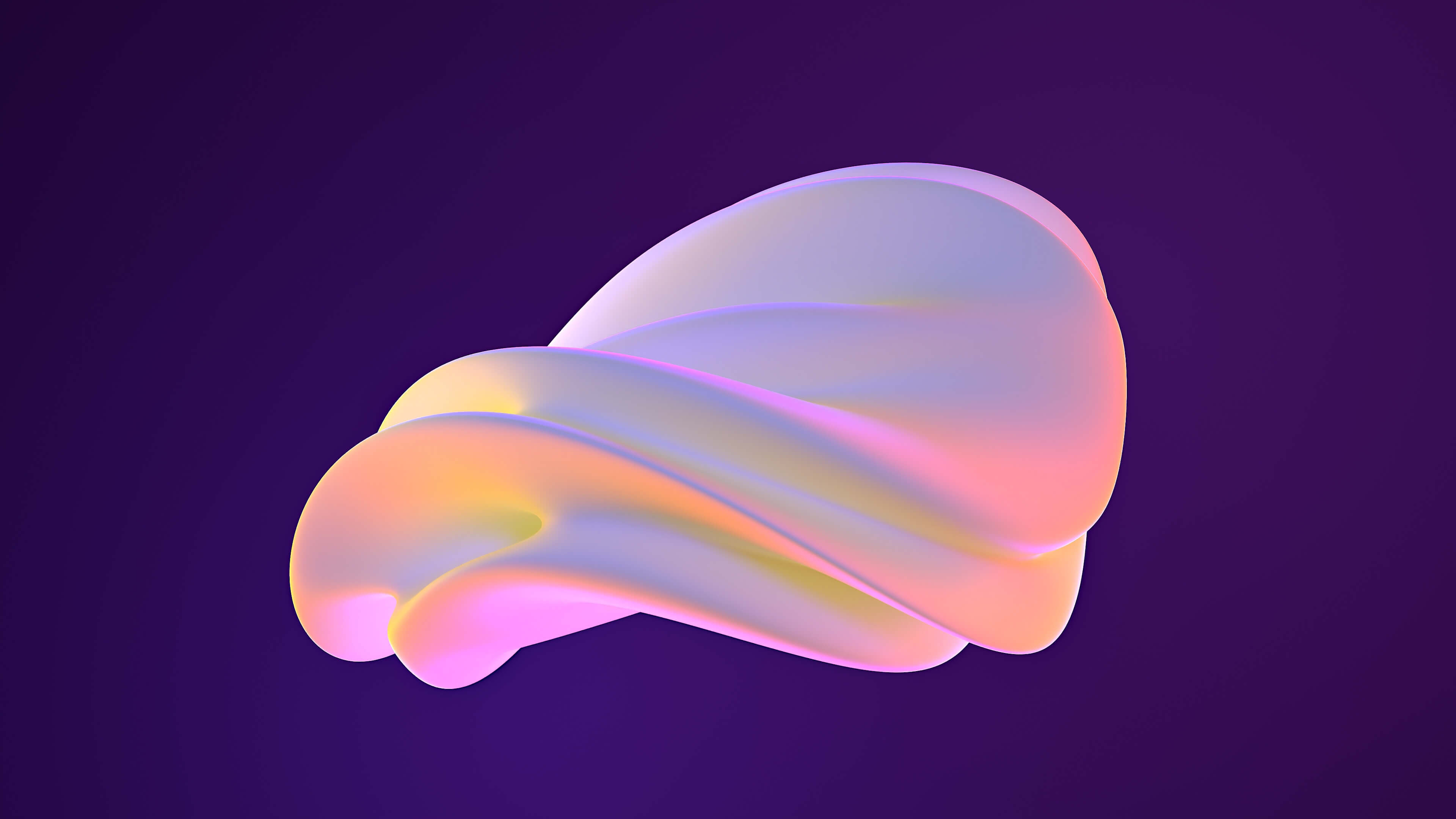 Ethereal Iridescent 3D Fluid Sculpture 3D Render by puscas_adryan