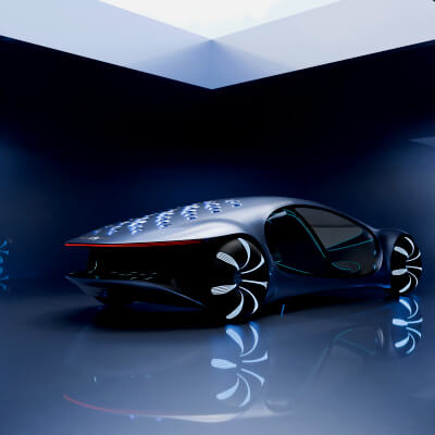 Mercedes-Benz Avtr High-Quality Blender Rendering Project