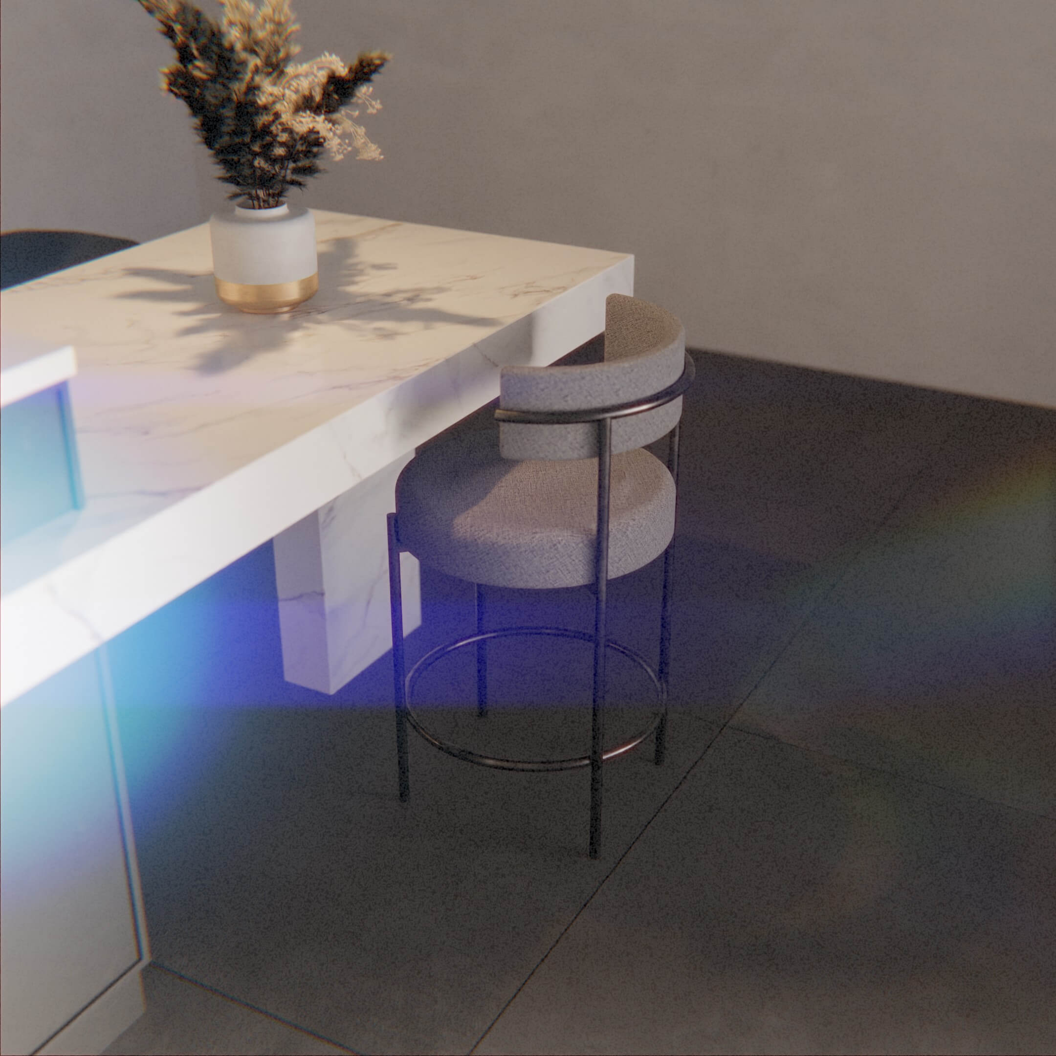 Modern Bar Chair - Free 3D Model by puscas_adryan