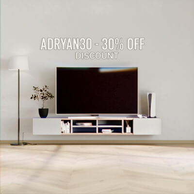 Modern Floating TV Cabinet &ndash 3D Model Blender  Forma