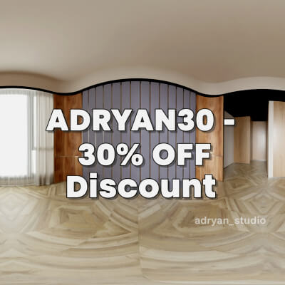 Modern Minimalist Interior with Daylight Hdri