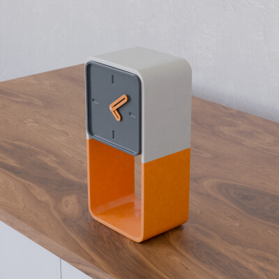 Modern Minimalist Table Clock - 3d Model