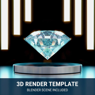 Premium 3D Diamond/Jewelry Product Visualization Render by puscas_adryan