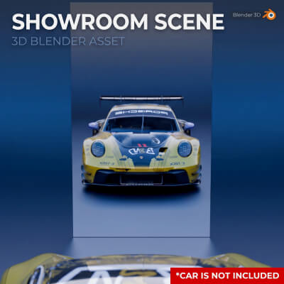 Premium Automotive Showroom & Studio Lighting Scene