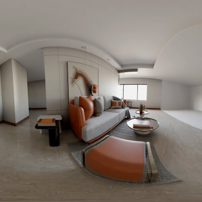 Simple Living Room Hdri Made in Blender