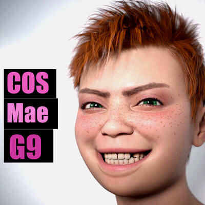 COS Mae - Cheeky Teen Character Morph for Genesis 9