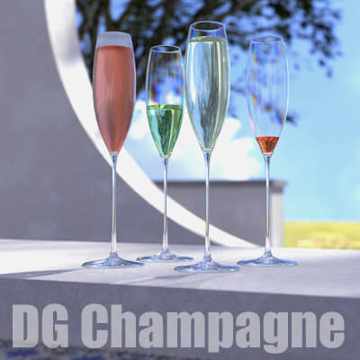 DG Champagne - Glass Prop for Genesis 8 FM and Genesis 9 by Pushee-Ri