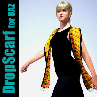 DropScarf - An Unusual Scarf for DAZ