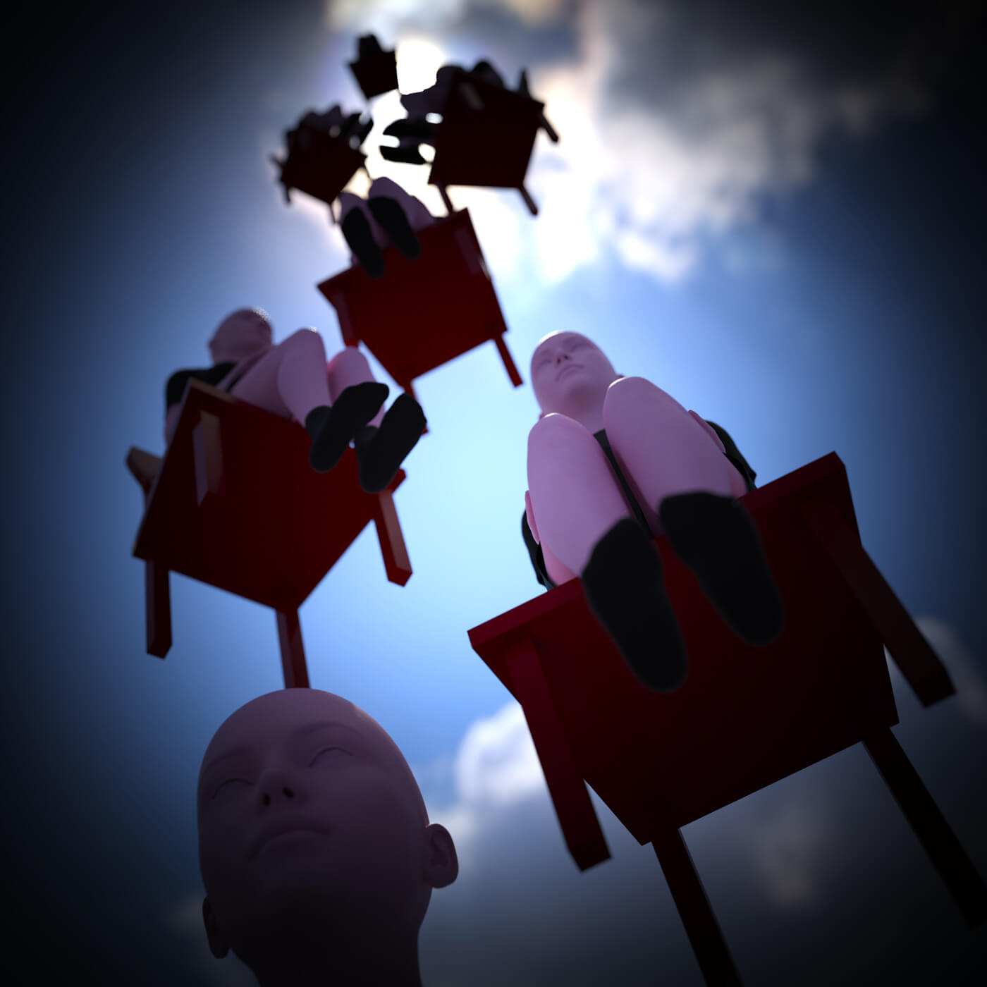 The Ascent 3D Render, Digital Art by Pushee-Ri