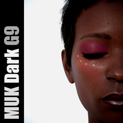 MUK Dark - Makeup Kit for Dark-Skinned Genesis 9 Females