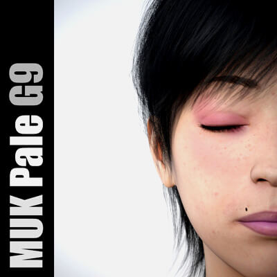 MUK Pale - Makeup Kit for Pale-Skinned Genesis 9 Females