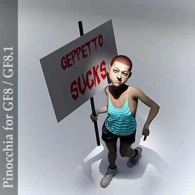 Pinocchia - Toon Character for Genesis Female 8 and 8.1