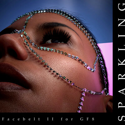 SPARKLING Facebelt for Genesis 8 Female