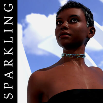 Sparkling Lazy Choker for Genesis Female 8 and 9
