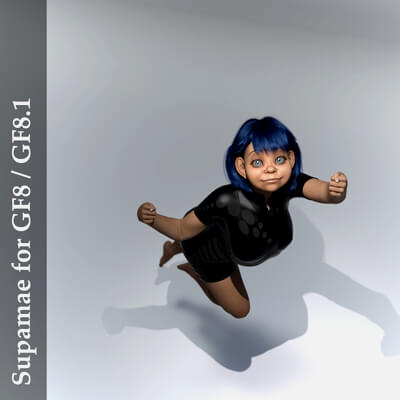 Supamae - Toon Character for Genesis Female 8 and 8.1