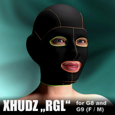XHUDZ &quotRGL&quot - non-rigid head masks for GF8 GM8 and G9