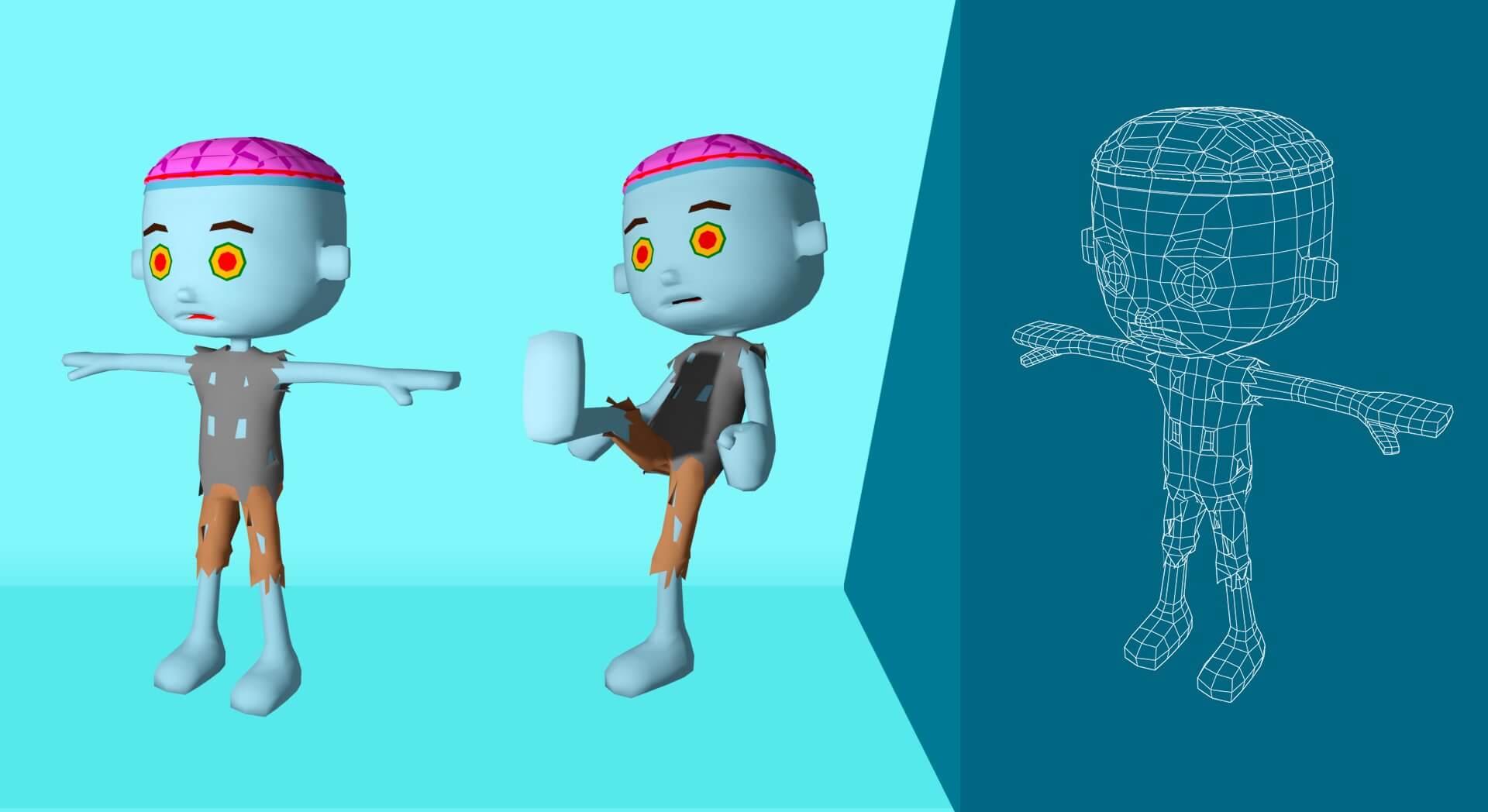 Zombie Male 3D Model by Puxxe Studio