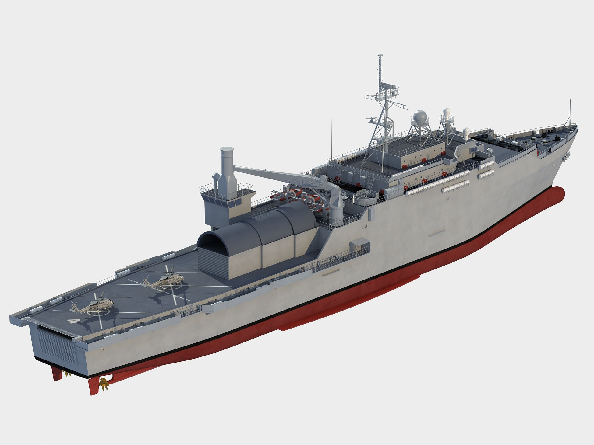 Austin Class Austin-Class Amphibious Transport Dock 3D Model by pxfpxd