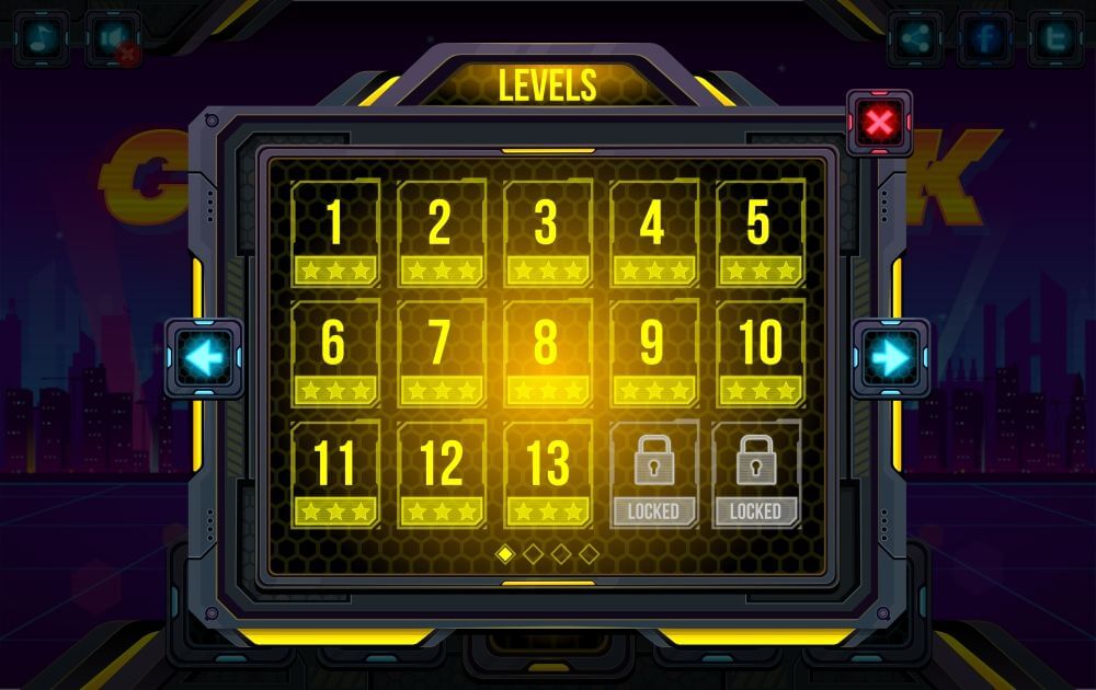 Cyber World Game User Interface by pzUH