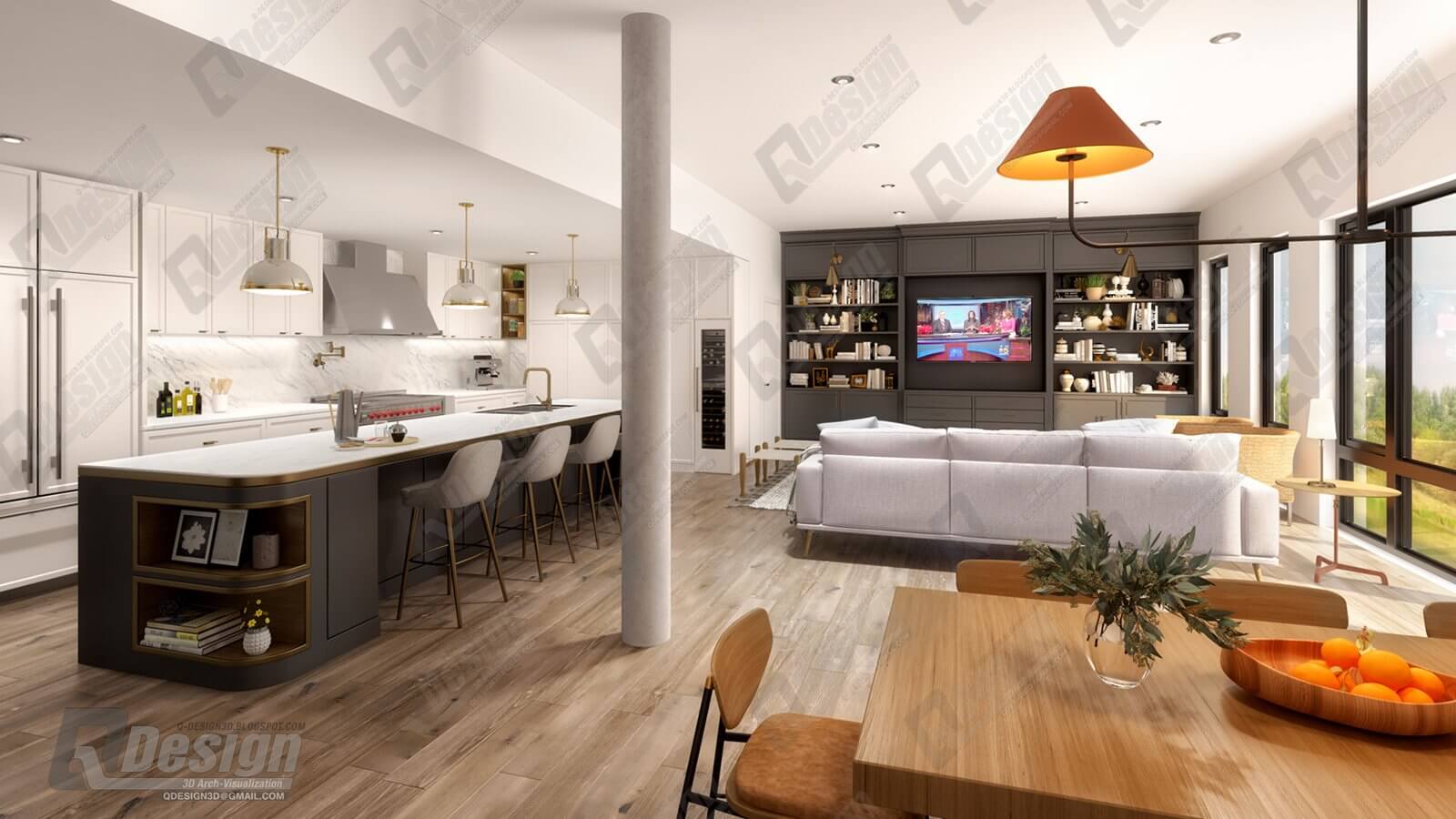 Apartment Rendering Project 3D Render | RenderHub Gallery
