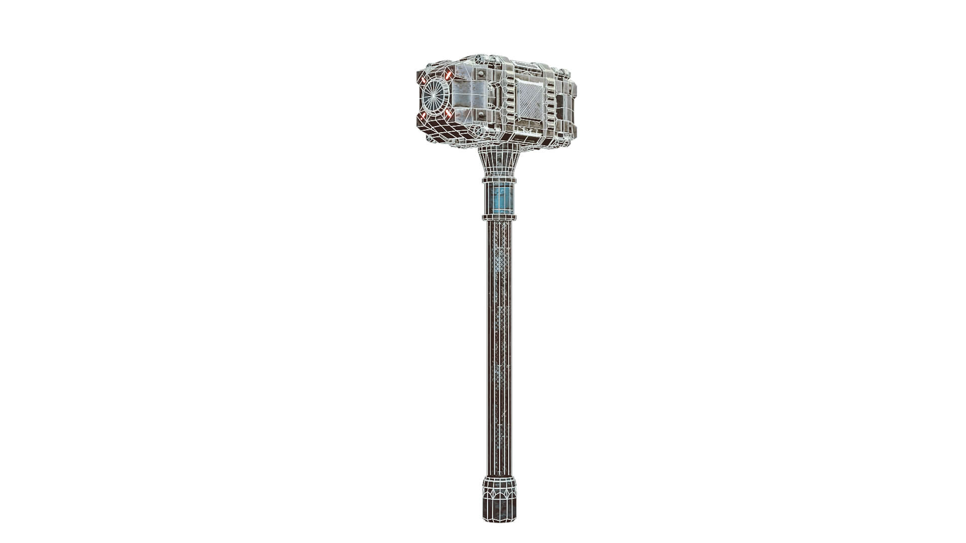SciFi Tor Hammer Game Free 3D Model by qwestgamp