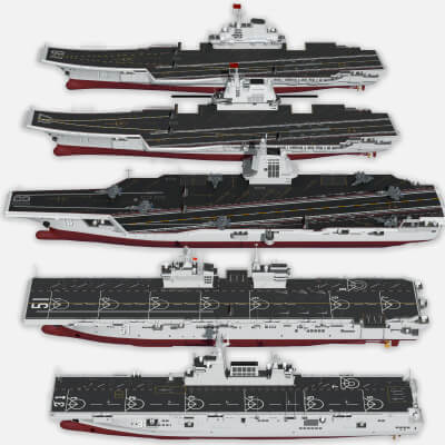 China Navy CV16 CV17 CV18 075 076 by qyqlq3q