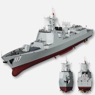Chinese Navy Type 052D Guided-Missile Destroyer