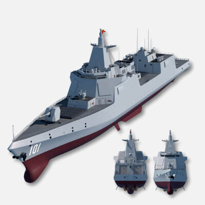 China Navy Type 055 Destroyer 10000-Tonne Large Renhai Class