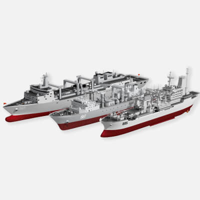 Collection of Chinese Navy Supply Ships Replenishment